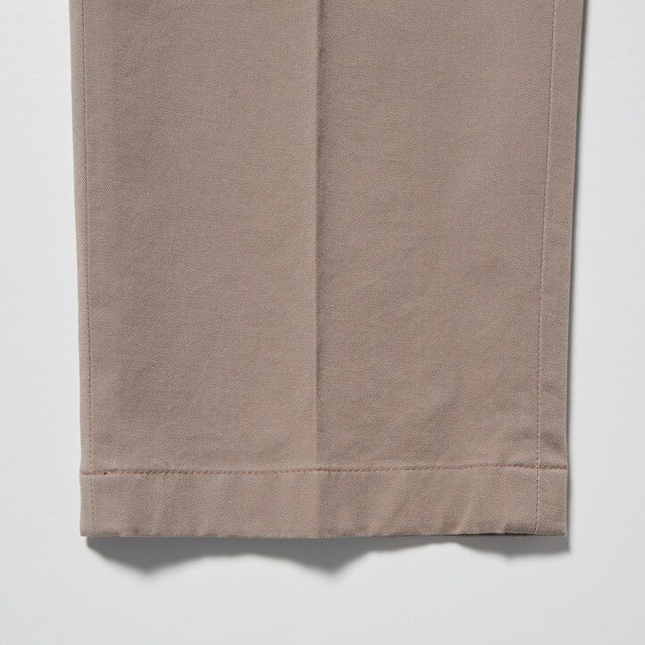 pantalones blancos uniqlo smart cotton hasta los tobillos para hombre