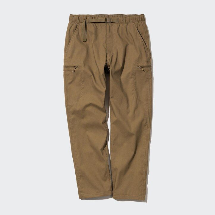 pantalones negros con forro cálido uniqlo heattech para hombre