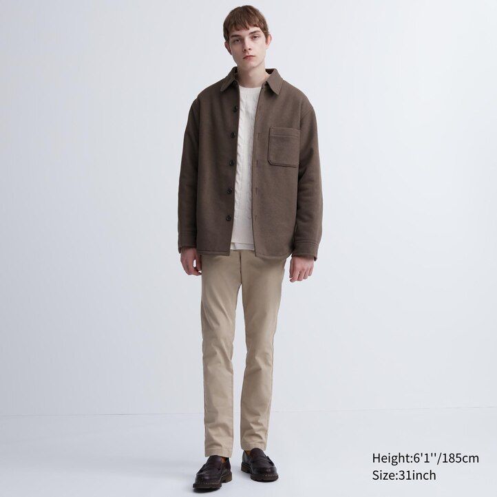 pantalones chinos ajustados negros uniqlo para hombre