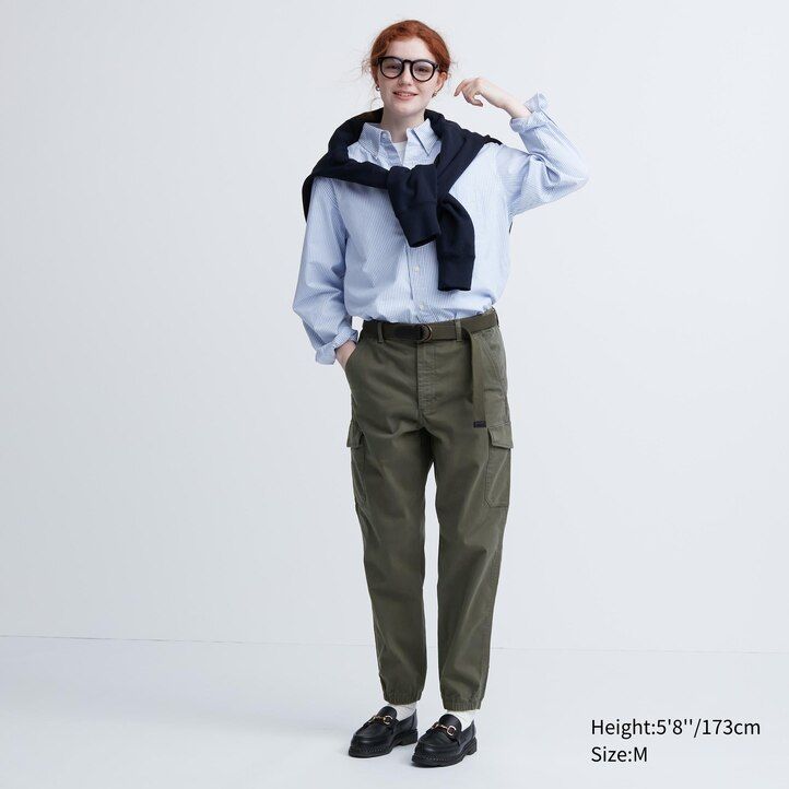 pantalones uniqlorgo color oliva para hombre