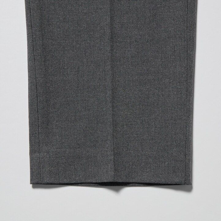 pantalones grises uniqlo smart wool like hasta el tobillo para hombre