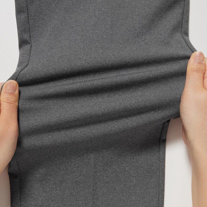 pantalones tobilleros uniqlo smart ultra stretch para hombre color gris