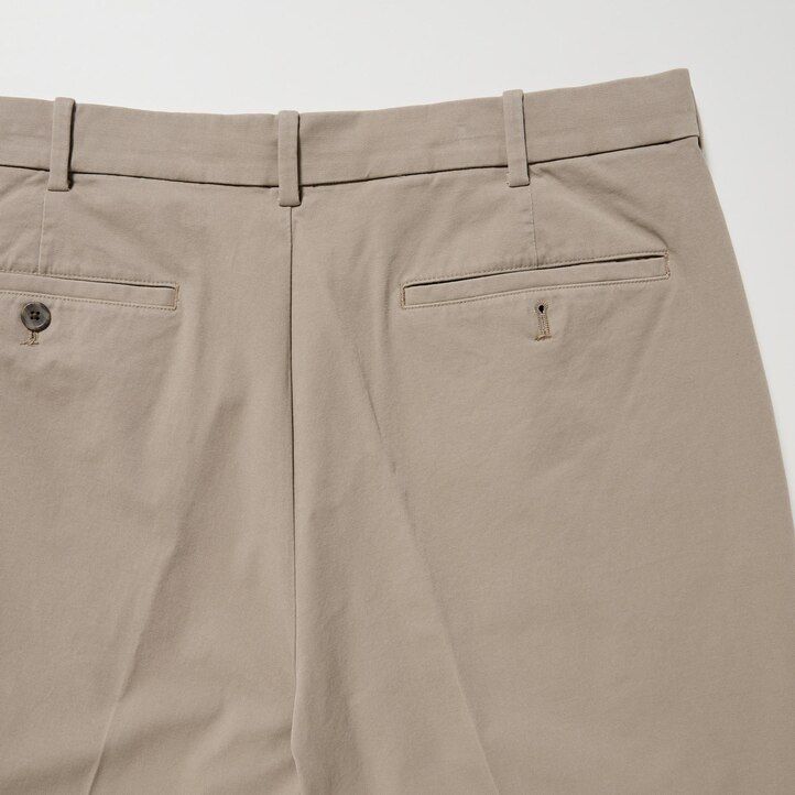 pantalones tobilleros de algodón elegante uniqlo para hombre color azul marino
