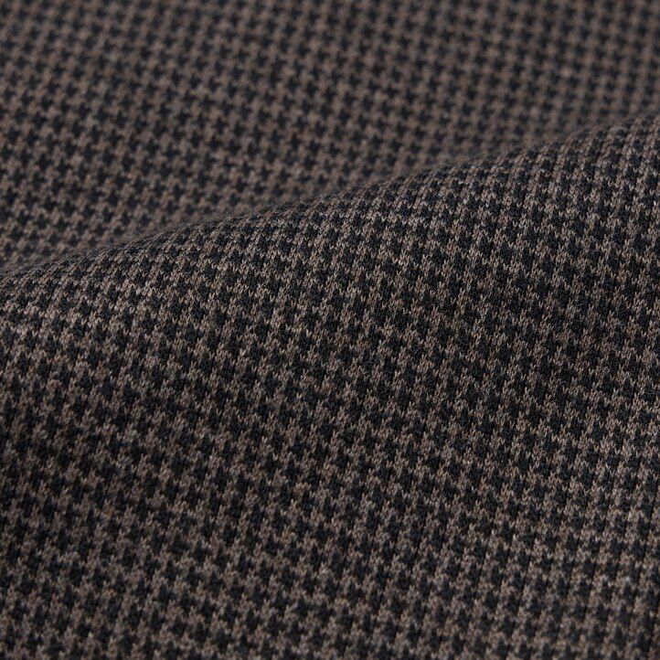 pantalones tobilleros de pata de gallo elegantes de uniqlo para hombre en marrón oscuro