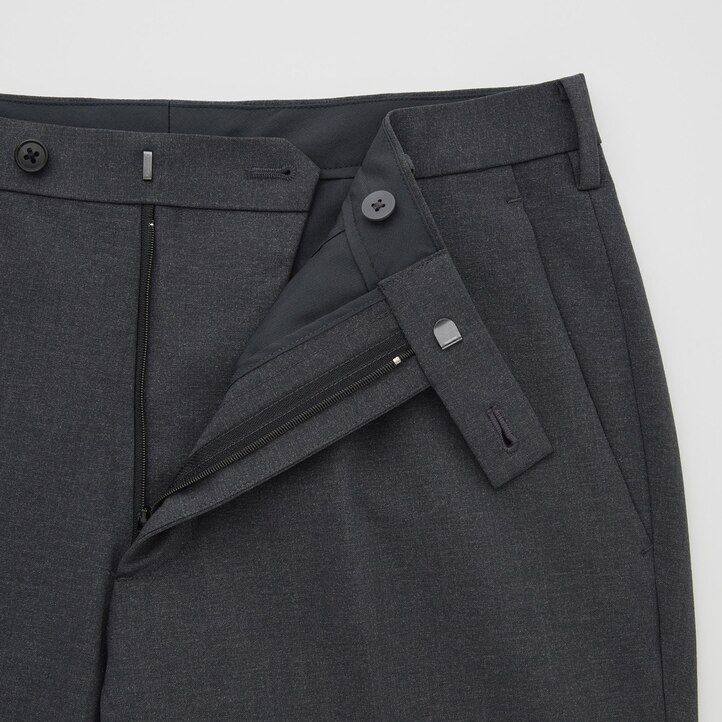 pantalones de lana ultraligeros airsense de uniqlo para hombre color azul marino