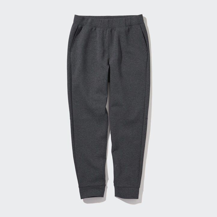 pantalones elásticos secos uniqlo para hombre gris claro