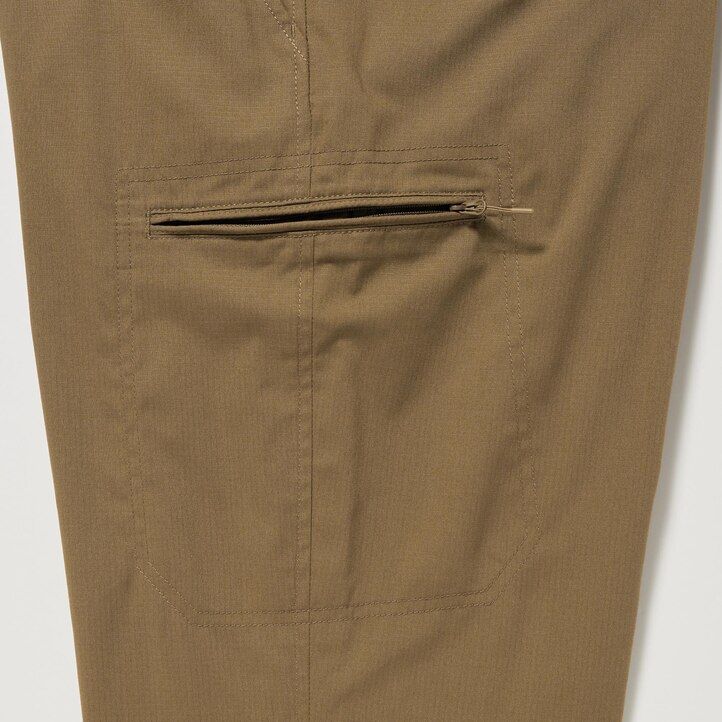pantalones marrones uniqlo heattech con forro cálido para hombre