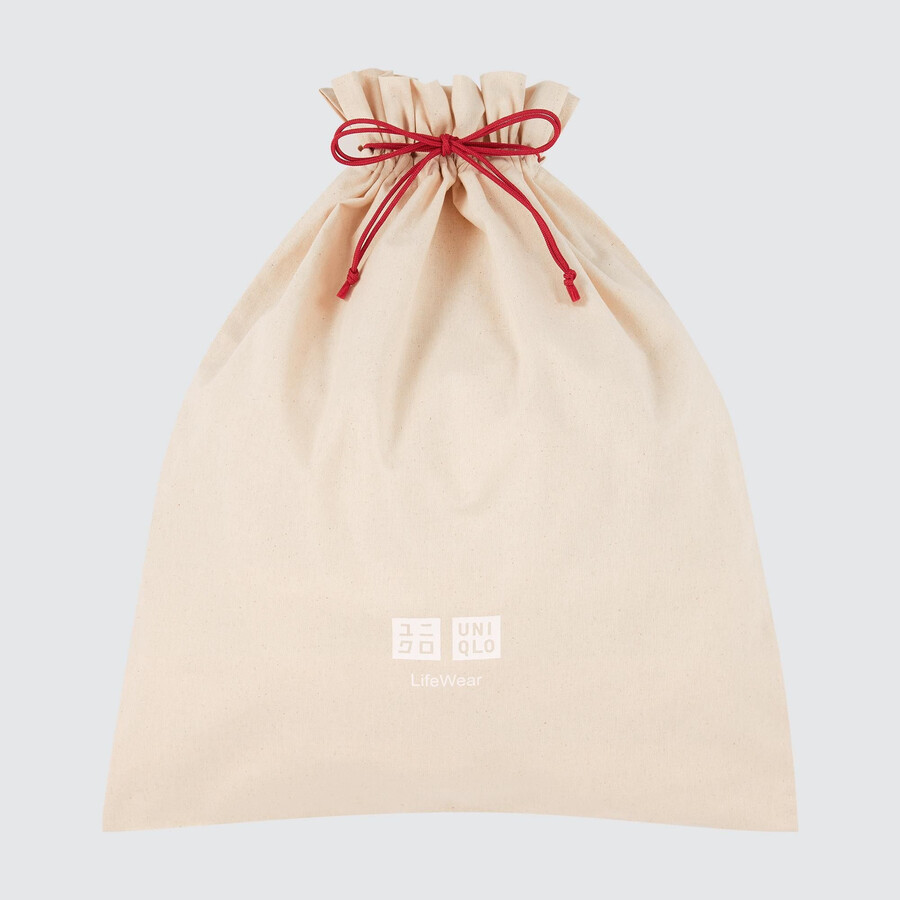 bolsa de regalo reutilizable uniqlo blanca para mujer