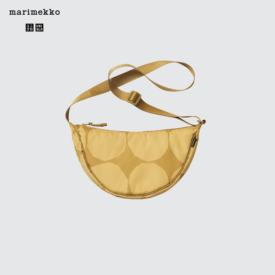 bolso de hombro mini redondo uniqlo para mujer color beige