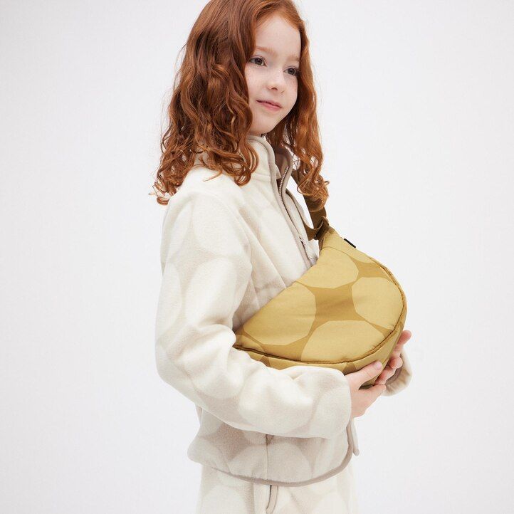 bolso de hombro mini redondo uniqlo para mujer color beige
