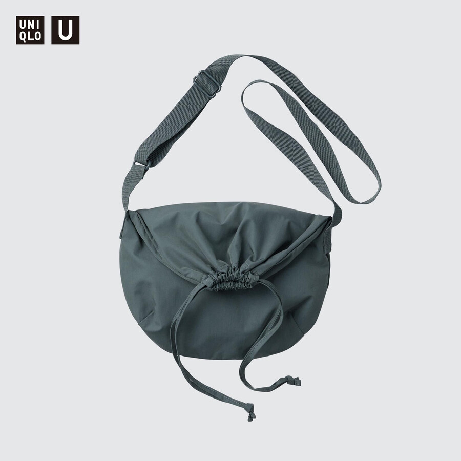 bolso mini con cordón uniqlo para mujer color verde
