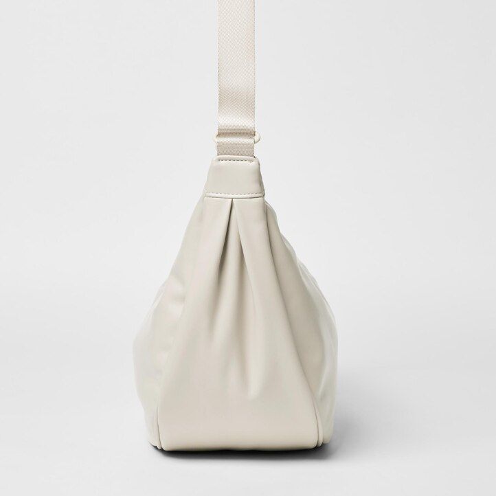 bolso de hombro redondo amarillo uniqlo para mujer