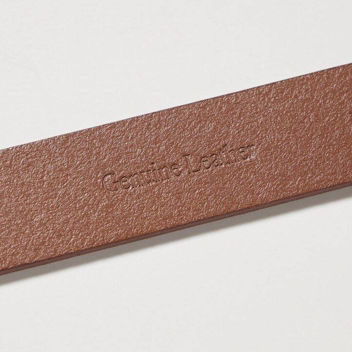 cinturón con hebilla cuadrada redondeada uniqlo para mujer color negro