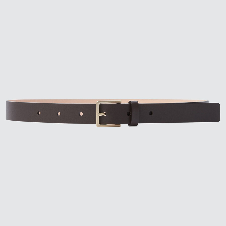 cinturón uniqlo temporada 2021 bolsos de mujer marrón oscuro