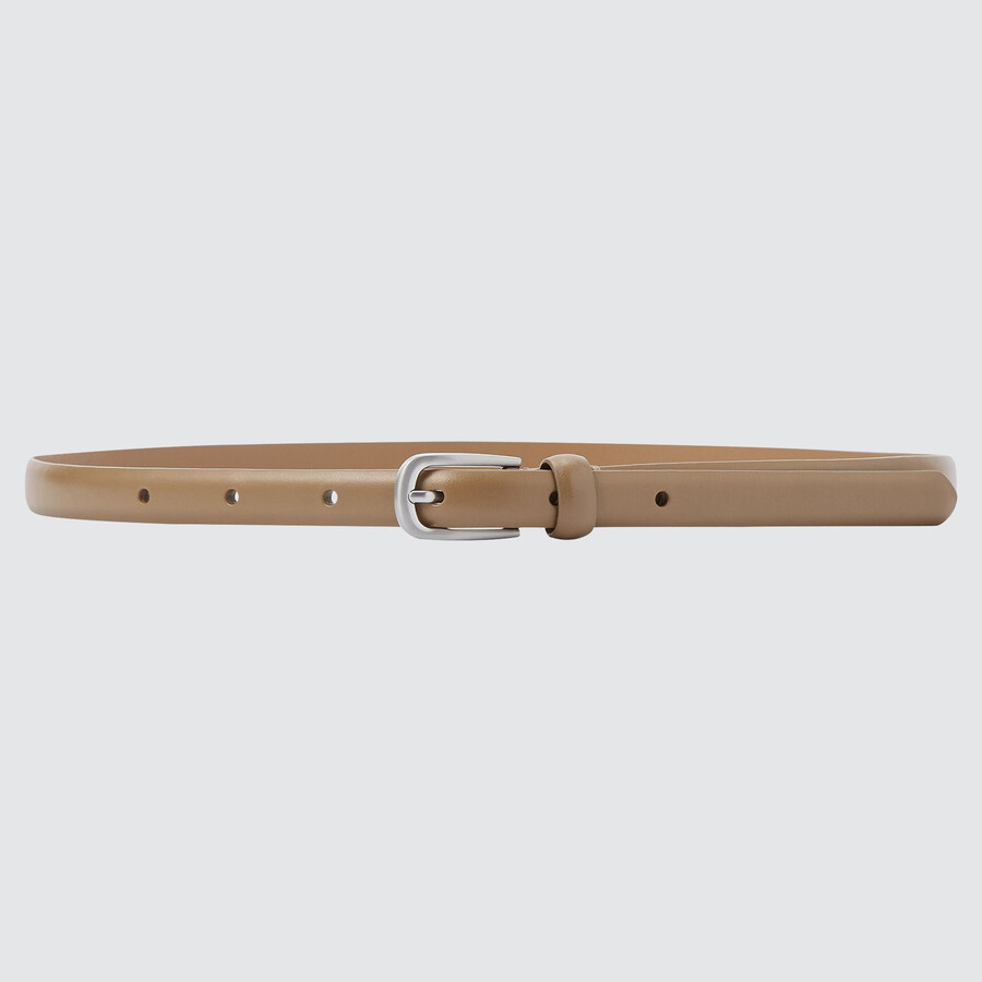 cinturón uniqlo beige para mujer temporada 2021