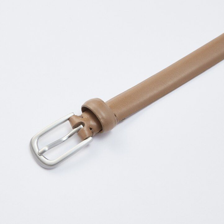cinturón uniqlo beige para mujer temporada 2021