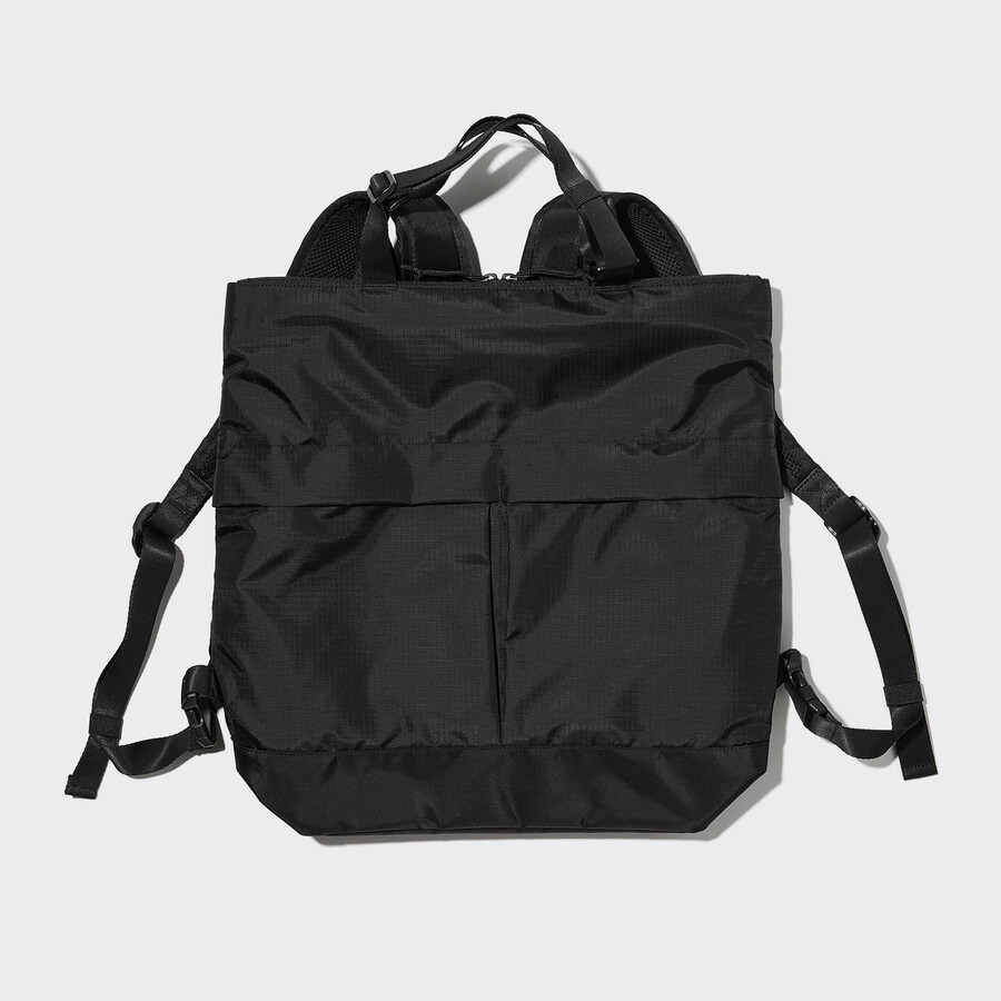 bolso utilitario uniqlo two way para mujer color negro