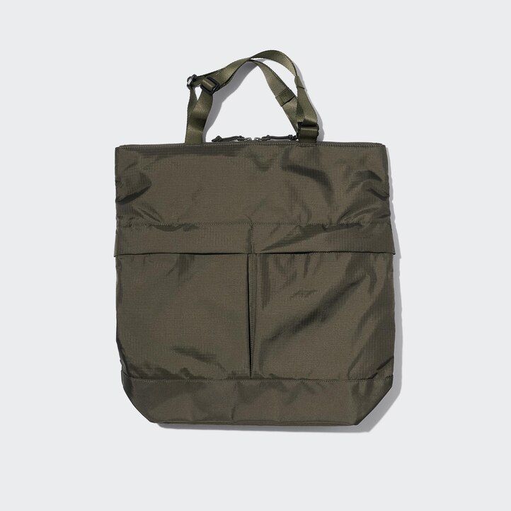bolso utilitario uniqlo two way para mujer color negro