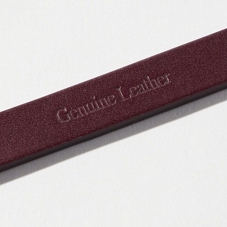 cinturón fino uniqlo burdeos para mujer