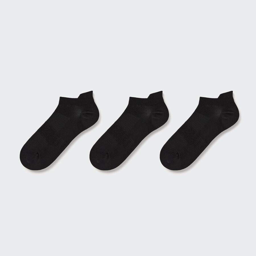 calcetines deportivos uniqlo para mujer tres pares negros
