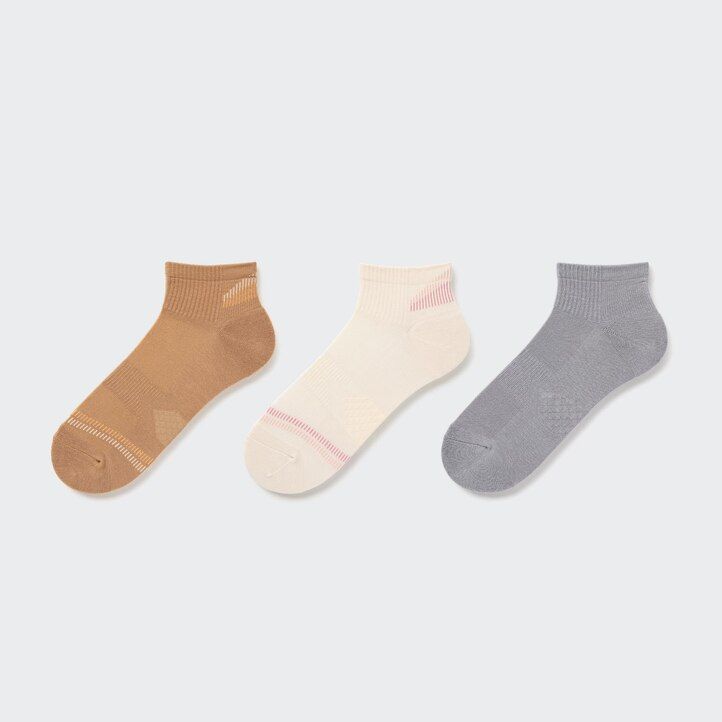 calcetines deportivos blancos uniqlo para mujer tres pares