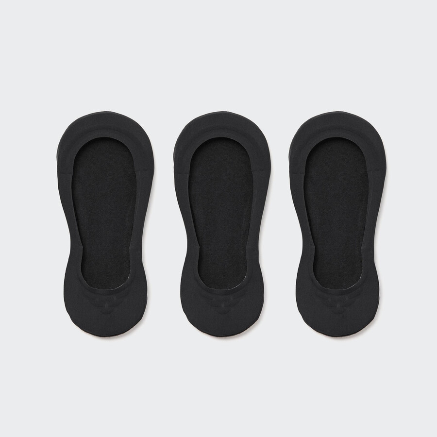 calcetines invisibles uniqlo negros para mujer tres pares