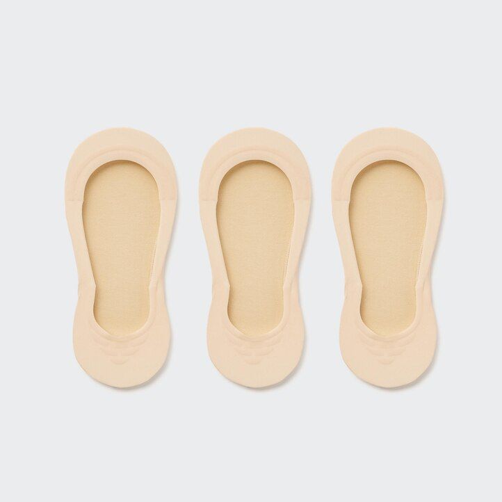 calcetines invisibles uniqlo negros para mujer tres pares
