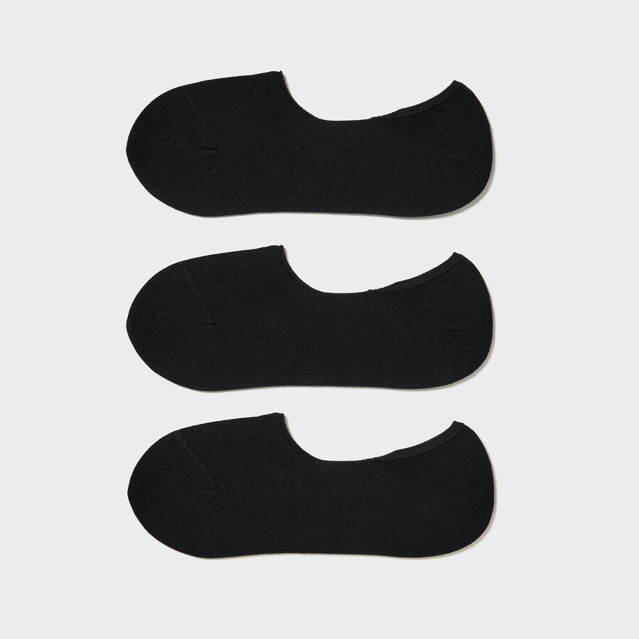 calcetines invisibles uniqlo negros para mujer tres pares