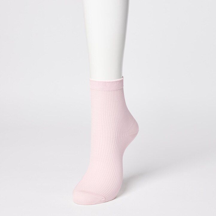 calcetines uniqlo de canalé para mujer tres pares azules