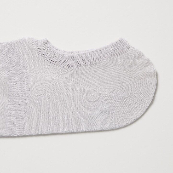 calcetines invisibles de malla uniqlo para mujer tres pares blancos