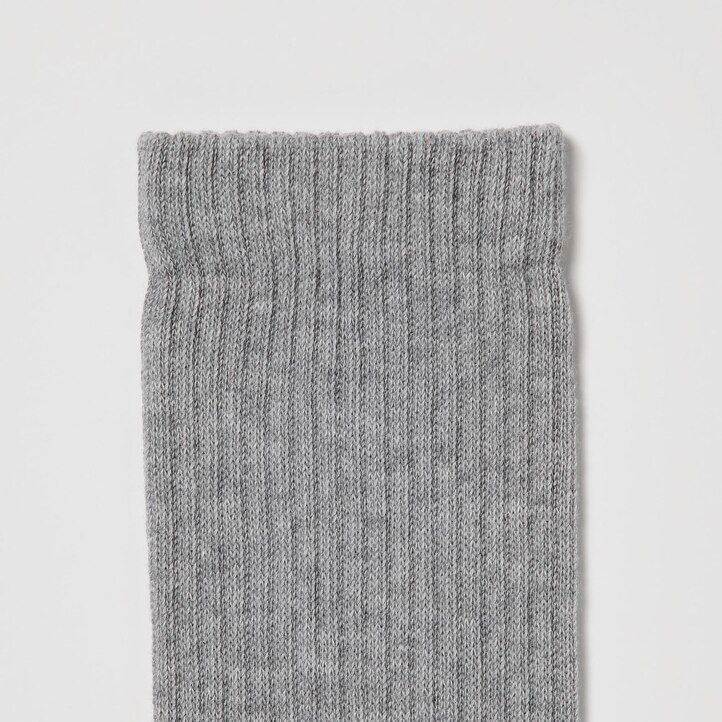 calcetines uniqlo de canalé para mujer tres pares blancos