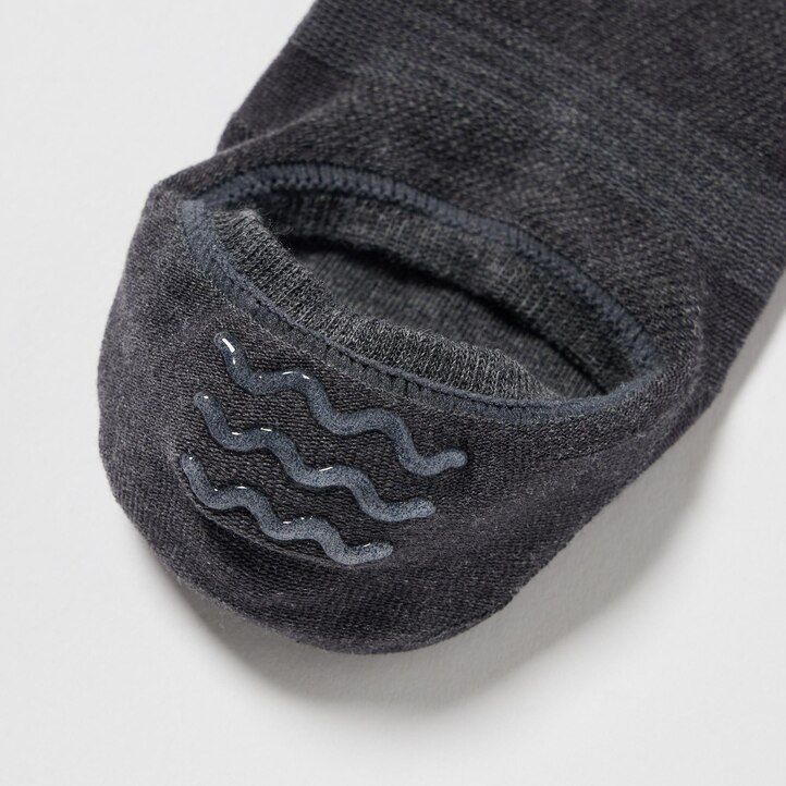 calcetines invisibles de malla uniqlo para mujer tres pares gris oscuro