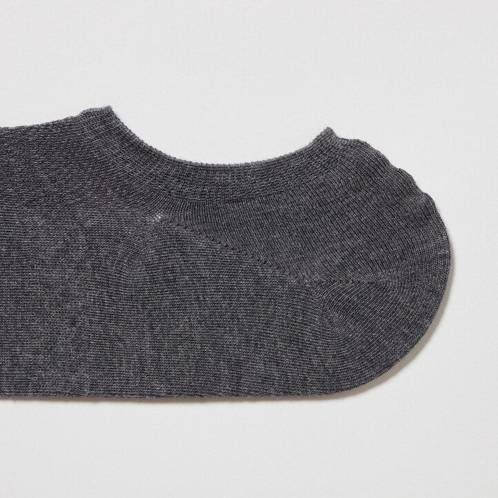 calcetines invisibles de malla uniqlo para mujer tres pares gris oscuro