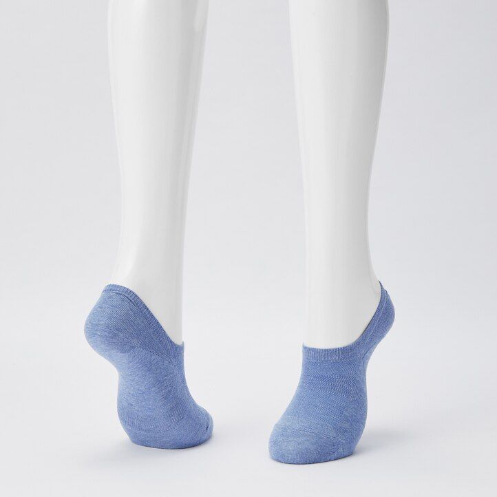 calcetines invisibles de malla uniqlo para mujer tres pares blancos