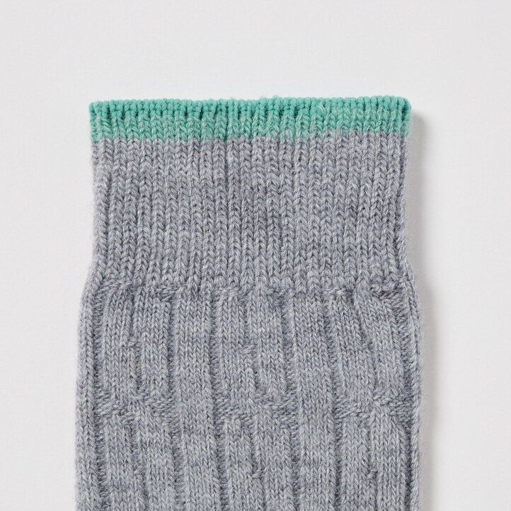 calcetines térmicos de punto uniqlo heattechble para mujer color azul marino