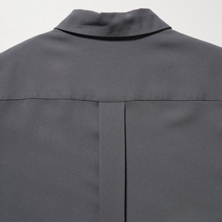 blusa negra con mangas de rayón uniqlo para mujer