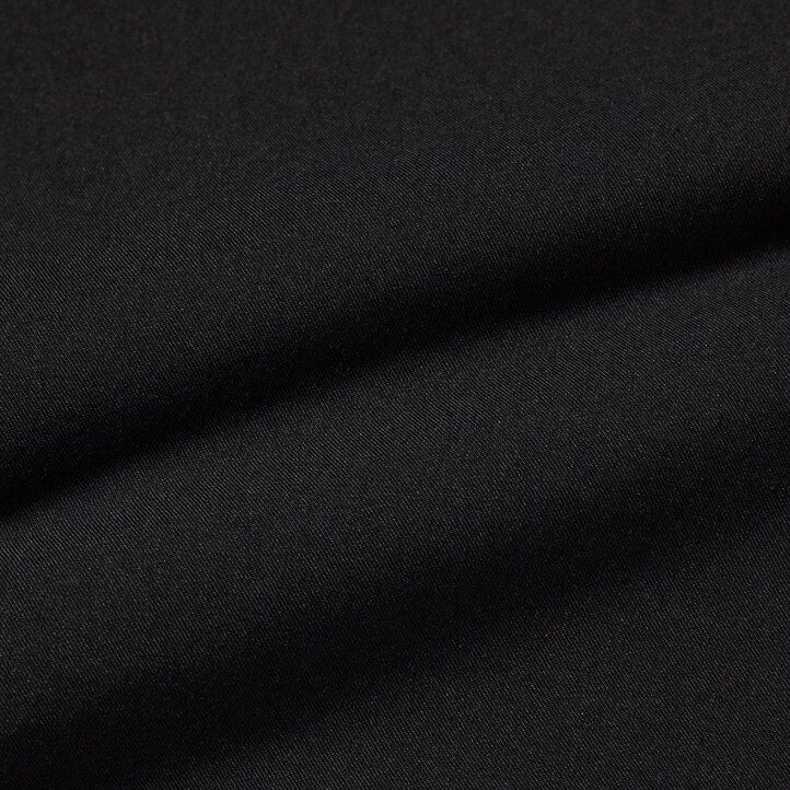 blusa negra con mangas de rayón uniqlo para mujer