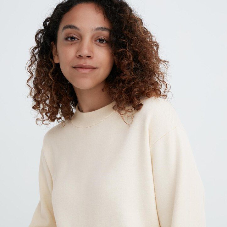 vestido uniqlo verde con mangas lisas de hilo soufflé para mujer