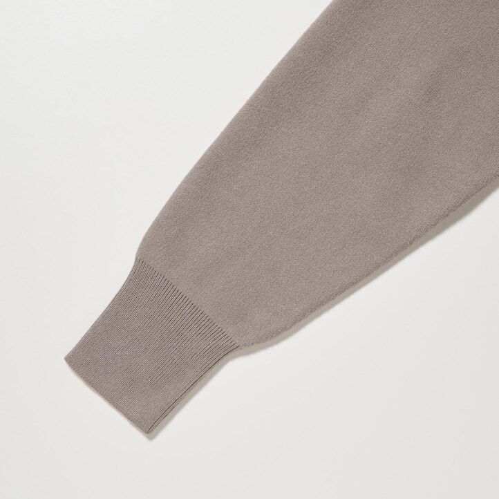 vestido uniqlo verde con mangas lisas de hilo soufflé para mujer