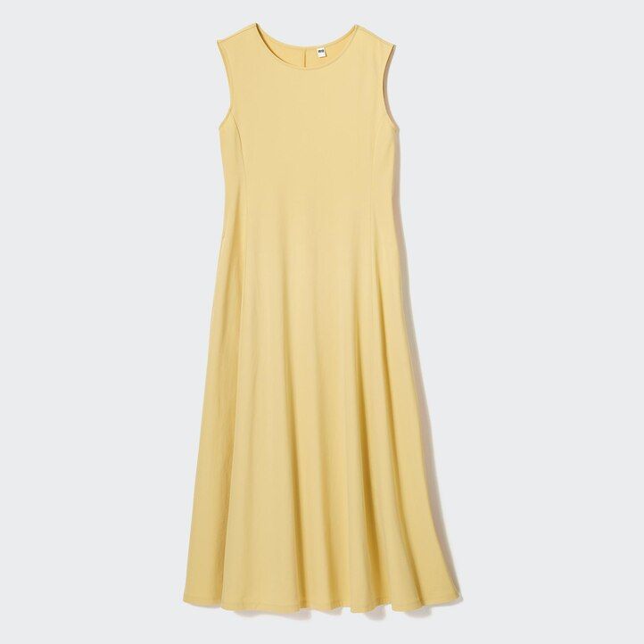 vestido sin mangas ultraelástico uniqlo airism para mujer en azul marino
