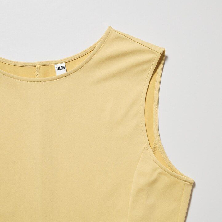 vestido sin mangas ultraelástico uniqlo airism para mujer en azul marino