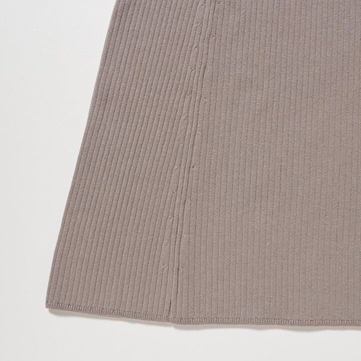 vestido sin mangas de punto de mezcla de algodón uniqlo para mujer rojo