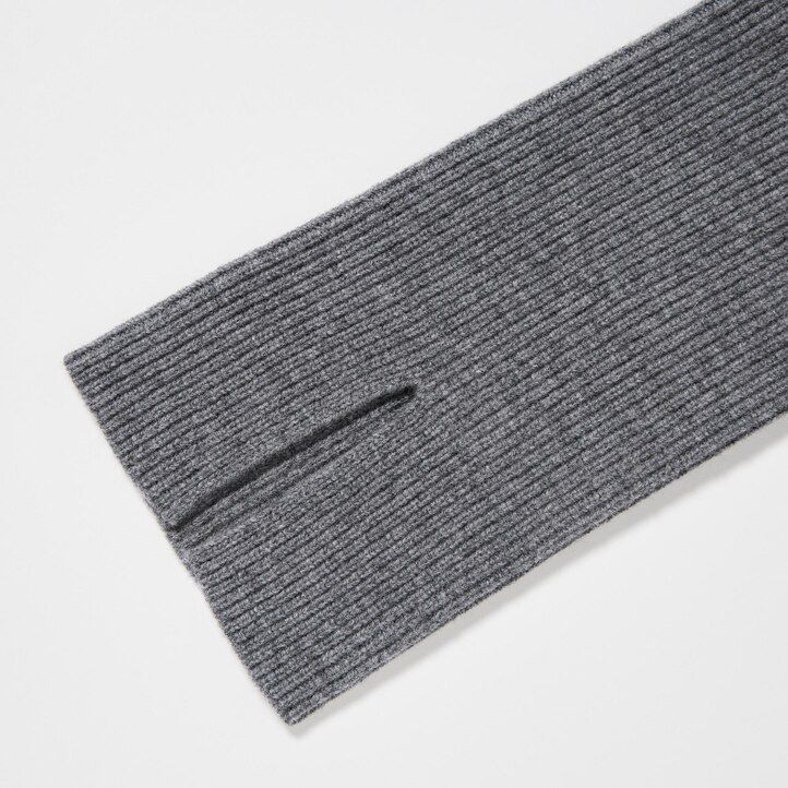 vestido de punto con mangas y cuello barco para mujer de uniqlo color negro