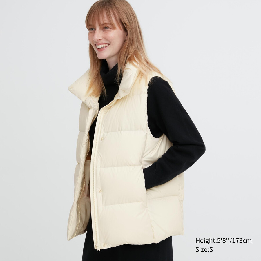 chaquetas uniqlo powder soft down nanodesign para mujer color blanco