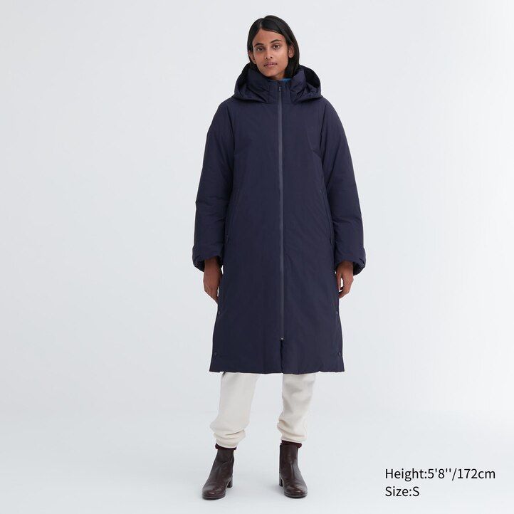chaquetas de plumón híbridas ultra cálidas uniqlo negras para mujer