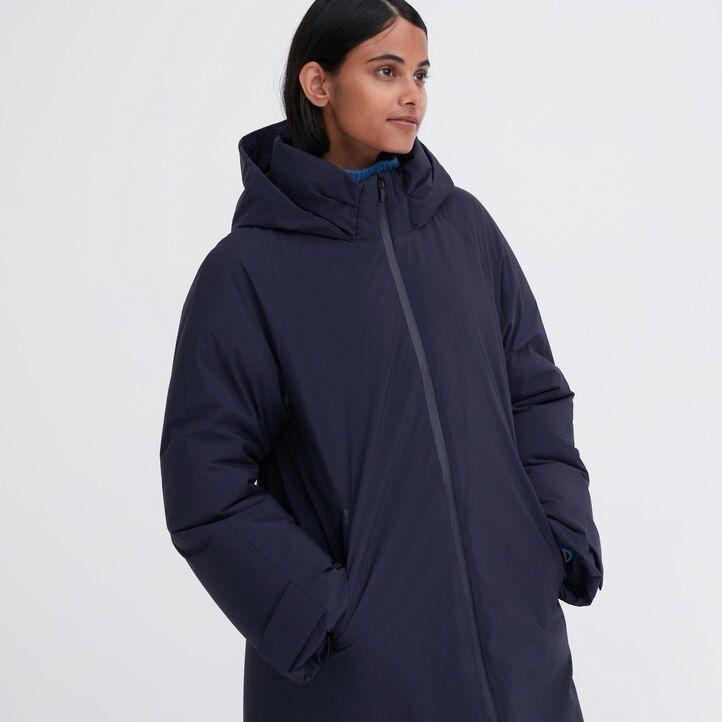 chaquetas de plumón híbridas ultra cálidas uniqlo negras para mujer
