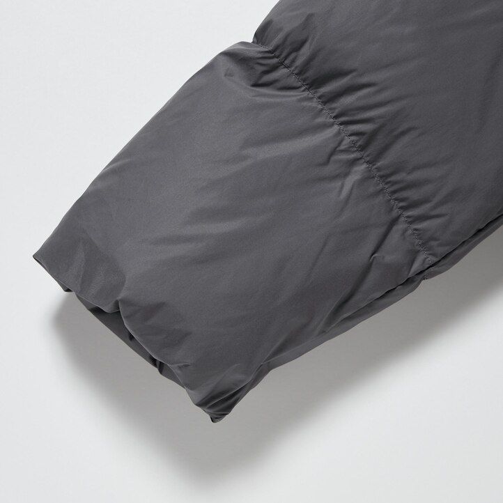 chaquetas de plumón nanodiseñado uniqlo powder soft de color gris para mujer