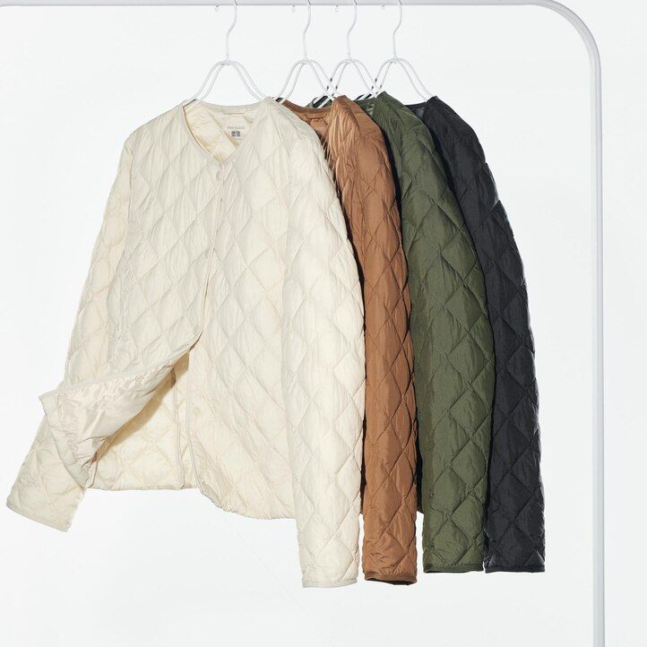 chaquetas acolchadas y cálidas uniqlo negras para mujer