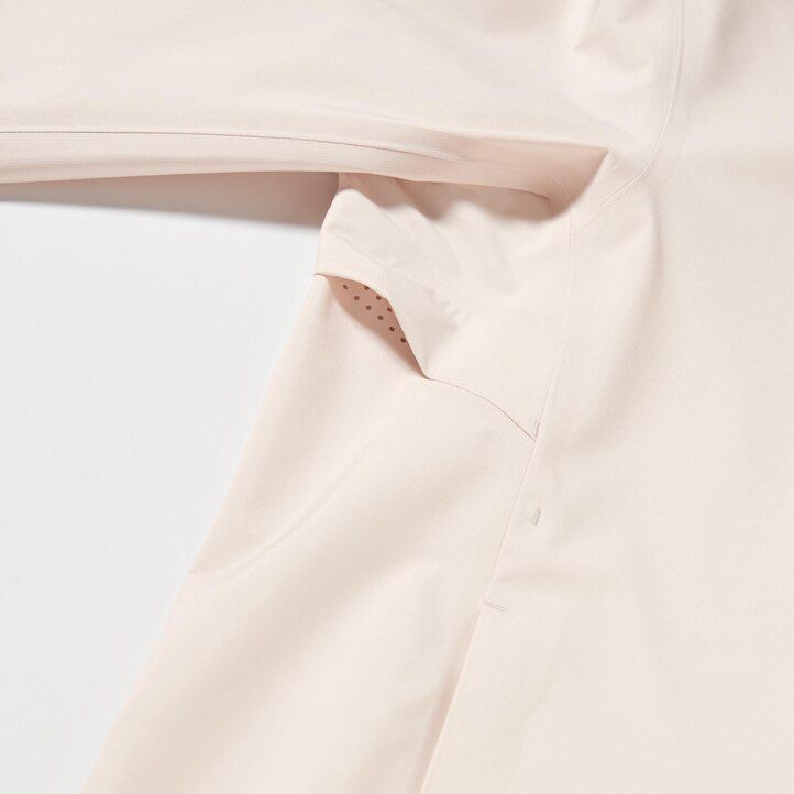 chaquetas uniqlo blocktech beige para mujer