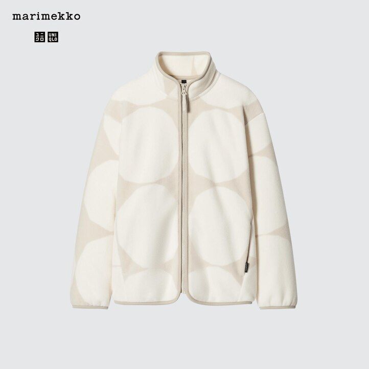 chaquetas polares estampadas uniqlo gris claro para mujer
